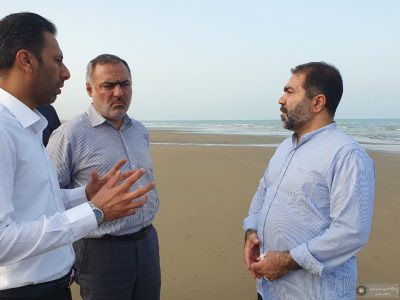 پیگیری و بازدیدهای میدانی استاندار اصفهان از محل احداث آبگیر اختصاصی اصفهان در دریای عمان