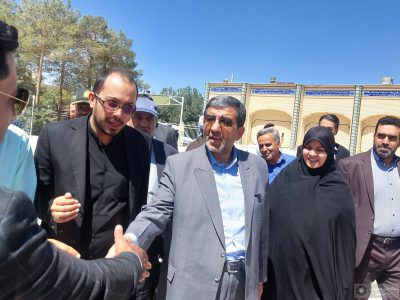 وزیر میراث فرهنگی، گردشگری و صنایع‌دستی به نایین وارد شد
